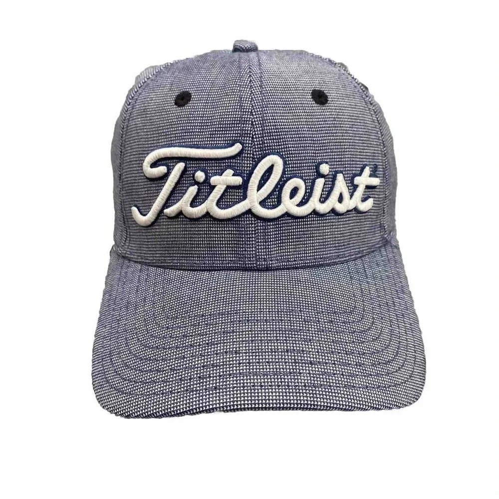 Titleist X Footjoy Hat Cap Mens Fitted‎ L/XL Blue Golf Golfer Athletic Gorpcore